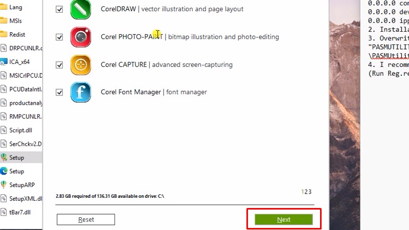 CorelDRAW 2024: Hướng Dẫn Cài Đặt Chi Tiết Từ A Đến Z 35 Bấm Next