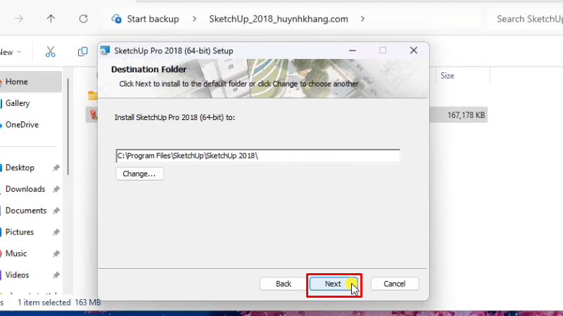 Sketchup 2018: Hướng Dẫn Chi Tiết Từ A-Z 14 Bấm Next