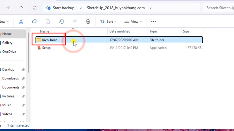 Sketchup 2018: Hướng Dẫn Chi Tiết Từ A-Z 17 Vào thư mục kich-hoat